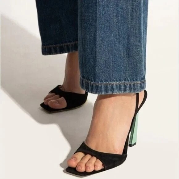 Saint Laurent Paris Women's Paz 105 Ankle Tie High Heel Sandals Size EU 41 - Picture 1 of 9